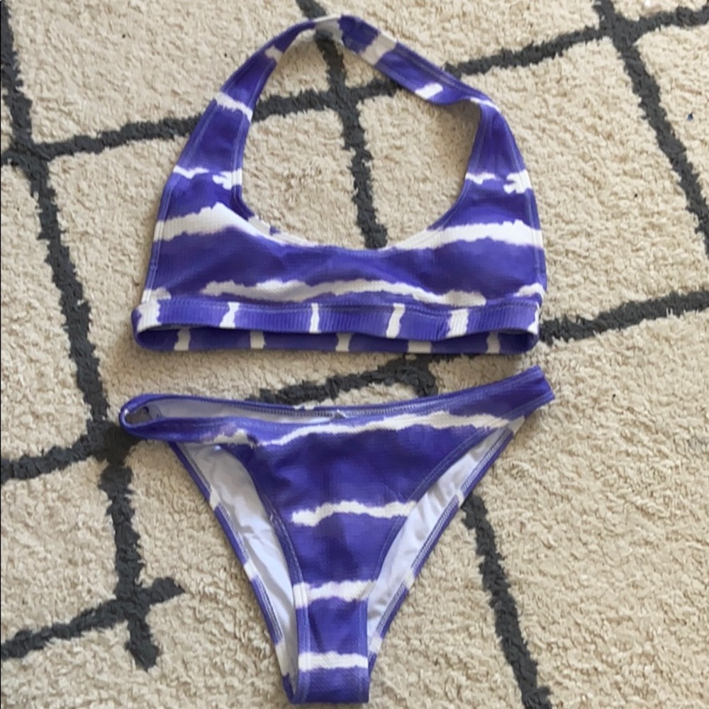 SHEIN tie dye bikini set
